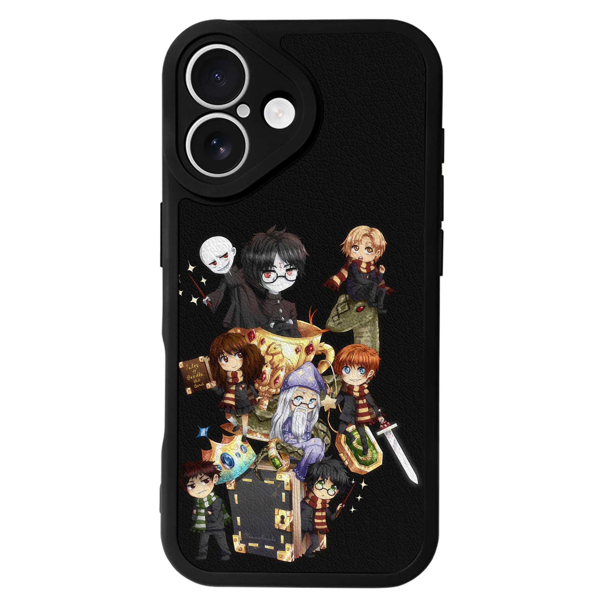 （画像用） Harry Potter ハリー・ポッターシリーズ 【iPhone 16シリーズ対応】シリコンスマホケース（レザー調） 材質：シリコン